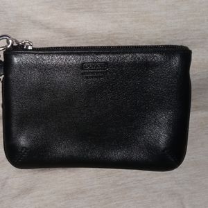 Coach black wristlet